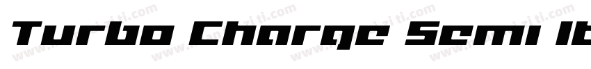 Turbo Charge Semi Italic字体转换